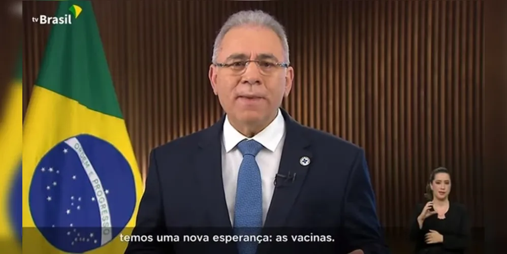 Ministro da Saúde atribuiu o avanço do plano ao presidente Jair Bolsonaro