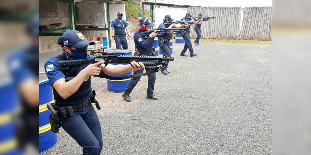 Agentes da GCM participam de curso de tiro