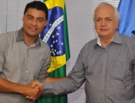 Ex-prefeitos Marcelo Rangel e Pedro Wosgrau.