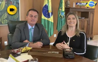 Aline convidou Bolsonaro para visitar o Paraná e prestigiar a região