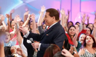 Silvio Santos, dono do SBT e apresentador.