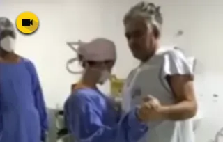 Imagem ilustrativa da imagem Médica dança forró com paciente que venceu covid