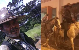 Luiz Manoel Ribas ficou conhecido por passear à cavalo pelas ruas da cidade junto do seu cachorro. Ele está em estado grave no hospital