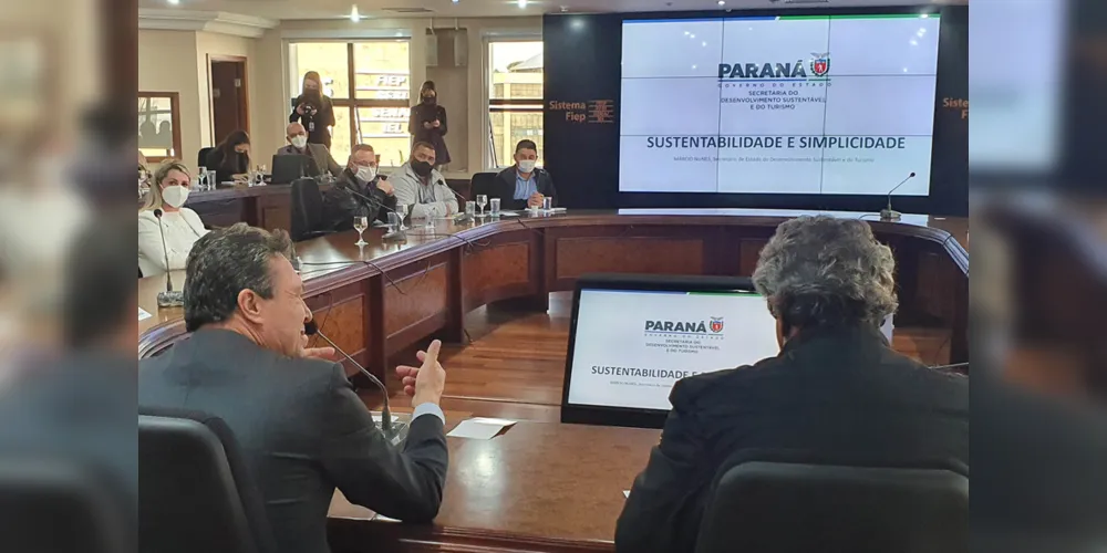 O encontro aconteceu na Federação das Indústrias do Paraná (Fiep), nesta segunda-feira (16).