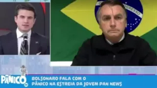 Imagem ilustrativa da imagem Bolsonaro se irrita e abandona entrevista na Jovem Pan