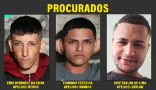 A Polícia Civil do Paraná divulga fotografia de suspeitos de homicídio