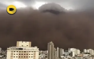 A nuvem de poeira atingiu Guaíra, Ribeirão Preto, Franca, Orlândia, Jardinópolis e Viradouro.