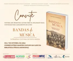 Fábio Maurício Holzmann Maia lança livro  "Bandas de Música" no dia 1º de outubro