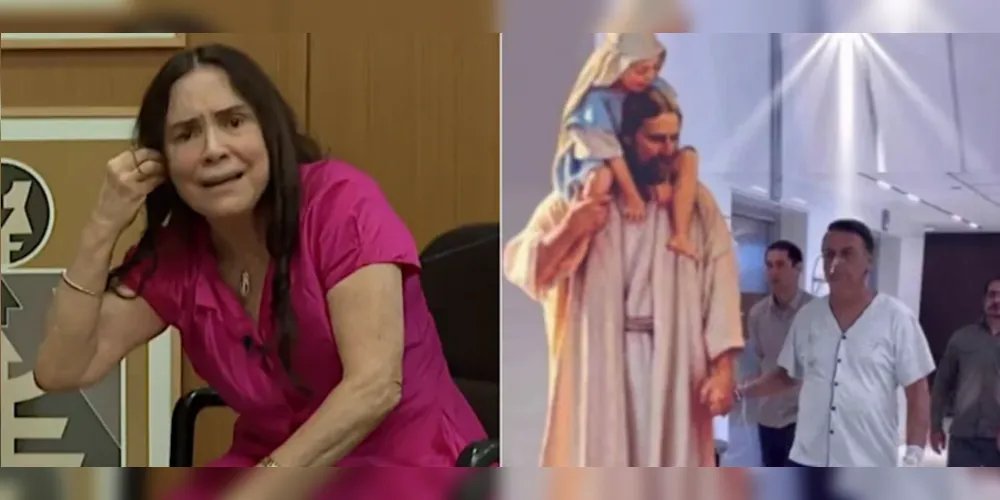 Imagem ilustrativa da imagem Regina Duarte diz que foto de Bolsonaro com Jesus não é fake