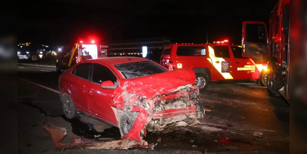 Veículo Chevrolet Prisma se envolveu no acidente