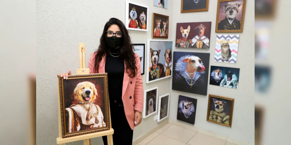Uma das empreendedoras beneficiadas pelo crédito da Fomento Paraná é a Giovanna Sabatke, que criou uma marca de produtos para animais de estimação