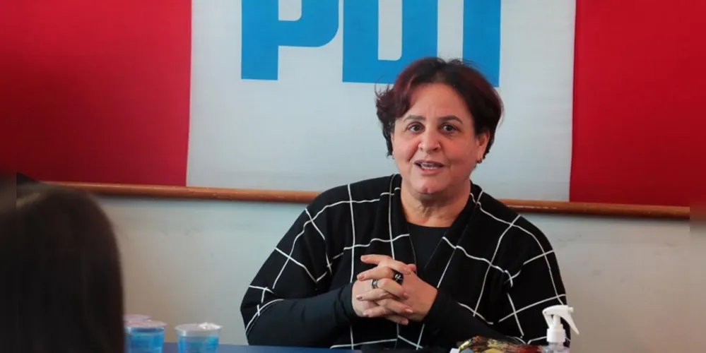 Miguelina Vecchio, vice-presidente nacional do PDT, estará na cidade de Ponta Grossa.