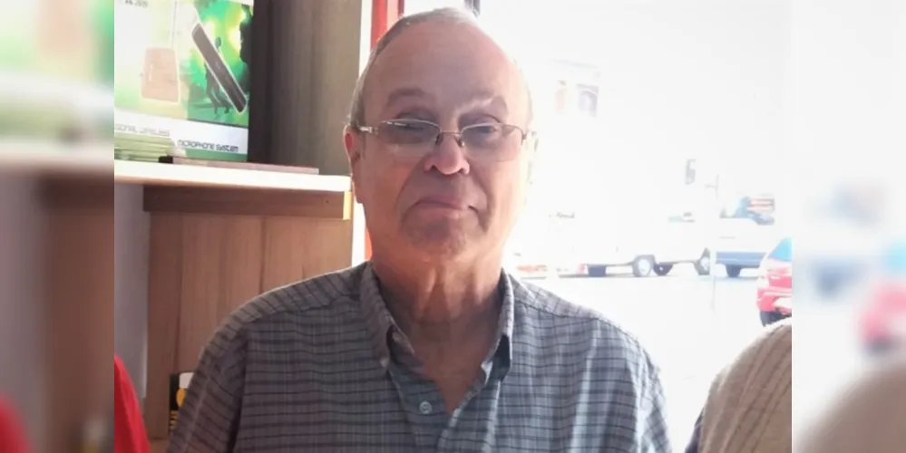 Joaquim Militão Sobrinho tem 71 anos e estava usando camisa xadrez e calça preta.