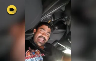 João Diomir, de 43 anos, gravou um vídeo humorado sobre seu acidente.