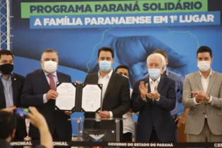 O governador Carlos Massa Ratinho Junior apresentou o programa Paraná Solidário, voltado a ajudar os paranaenses que mais necessitam de apoio