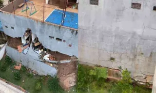 Imagem ilustrativa da imagem Parte de prédio desaba em Minas Gerais