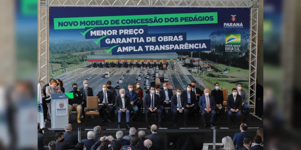 Novo pedágio do Paraná foi apresentado pelo Governo Estadual e Federal.
