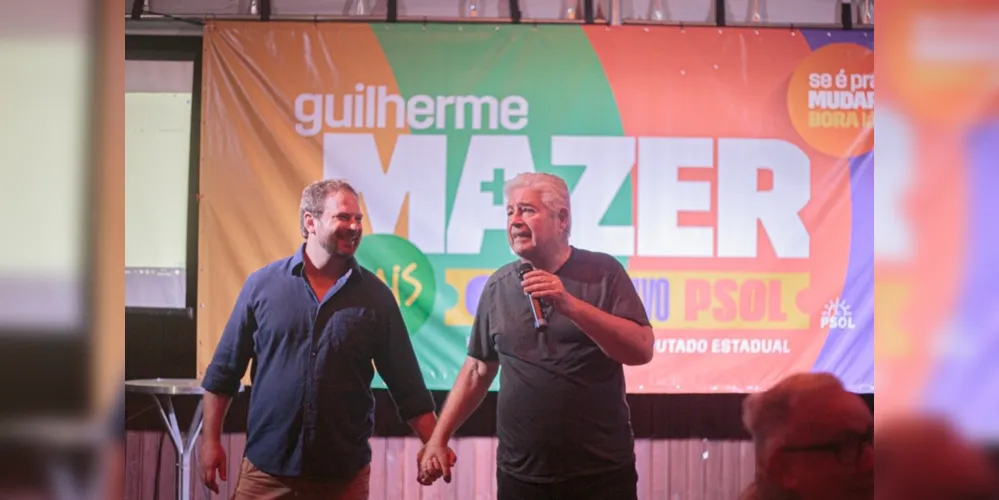 À esquerda, Guilherme Mazer (Psol), e à direita Roberto Requião (PT)