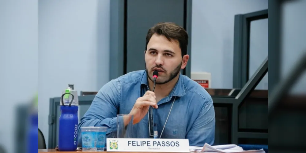 Felipe Passos é vereador em Ponta Grossa