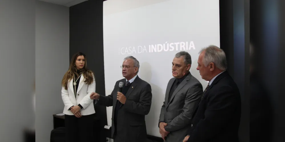 Evento de inauguração da nova sede da Casa da Indústria de Ponta Grossa.