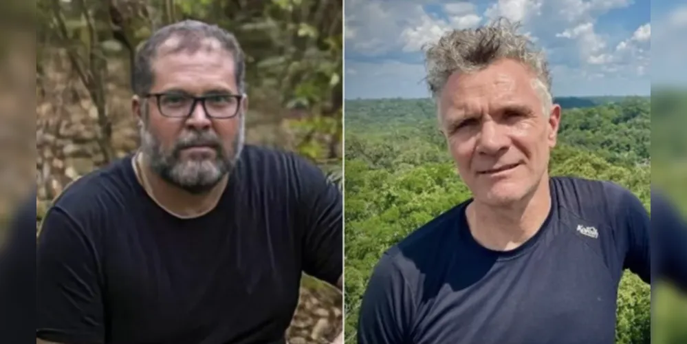 Bruno Araújo e Dom Phillips estão desaparecidos desde 5 de junho na região da reserva indígena do Vale do Javari