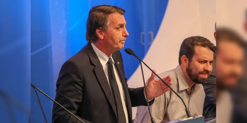 Em 2018, o então candidato Jair Bolsonaro não compareceu aos debates do segundo turno contra Fernando Haddad (PT)