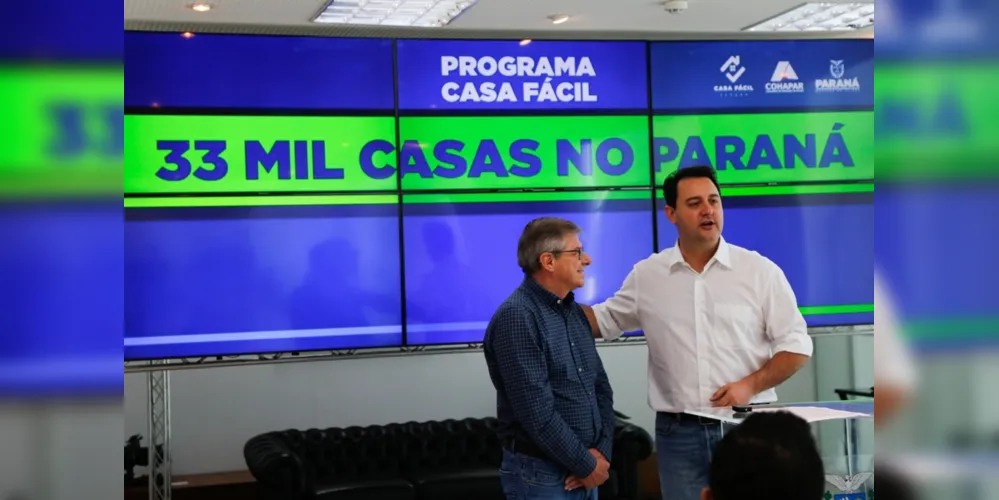 Novos recursos do Governo do Estado beneficiam seis municípios dos Campos Gerais por meio do programa ‘Casa Fácil’