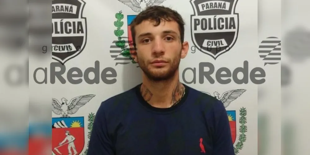 Douglas Fernando dos Santos Guimarães é suspeito de envolvimento na noite de terror em Guarapuava.