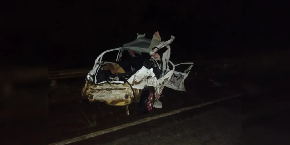 Corpo da vítima da colisão foi encaminhado ao IML de Guarapuava
