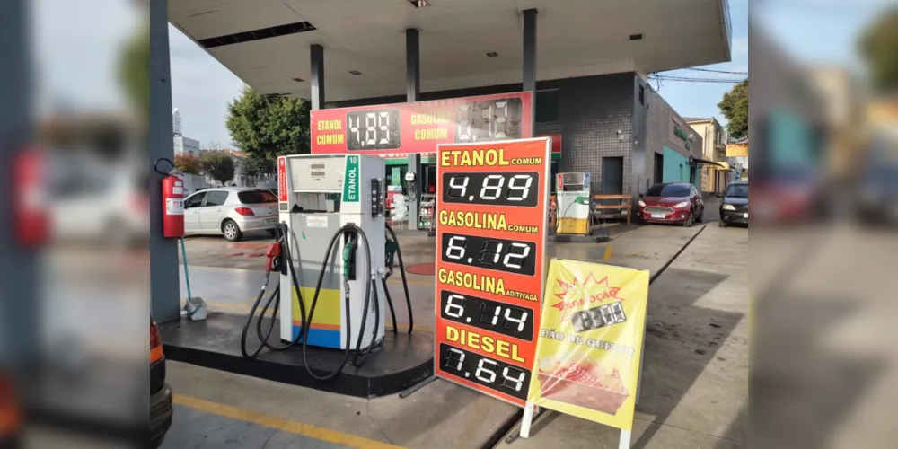 Preço da gasolina na cidade está variando entre R$ 5,99 e R$ 6,39