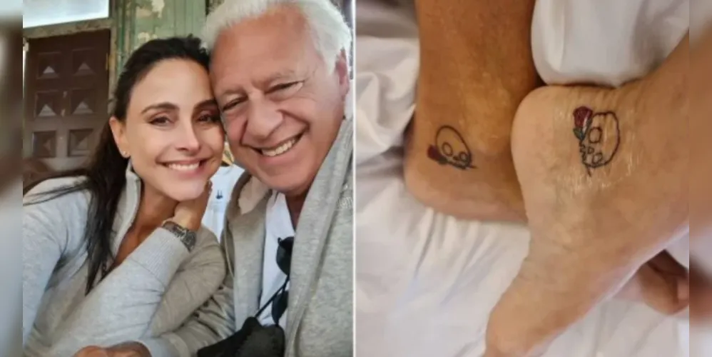 Aos 73 anos, Antônio Fagundes faz sua primeira tatuagem