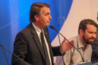 Em 2018, o então candidato Jair Bolsonaro não compareceu aos debates do segundo turno contra Fernando Haddad (PT)