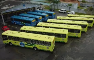Ao todo, serão cinco linhas de ônibus em Matinhos, com 10 veículos que vão circular das 6h às 23h