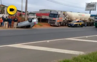 Acidente ocorreu na rodovia Souza Naves, sentido Centro