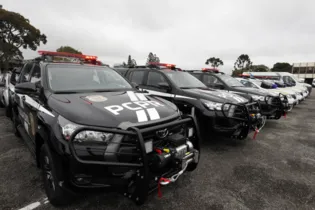 Foram entregues 250 veículos para as polícias do estado.