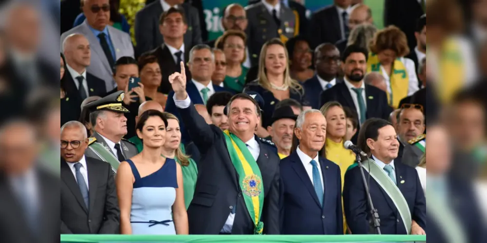 Presidente Jair Bolsonaro em cerimônia do 7 de setembro.