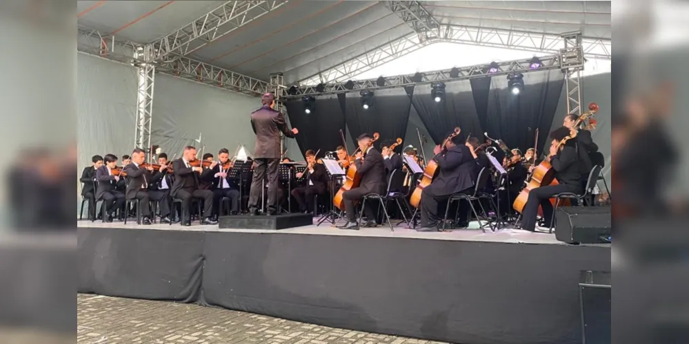 A Orquestra Sinfônica de Ponta Grossa realizou uma homenagem ao Município
