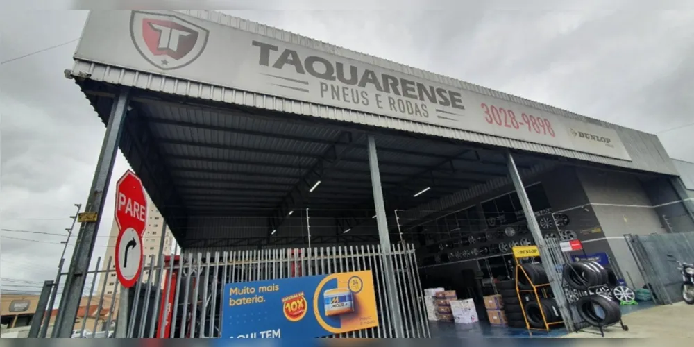 Na compra de quatro pneus, o cliente Taquarense ganha alinhamento e balanceamento gratuito