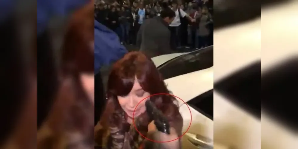 A arma teria falhado e a vice-presidente da Argentina não foi ferida