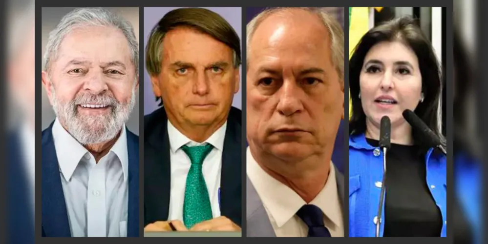 Lula, Bolsonaro, Ciro e Simone disputam a Presidência da República