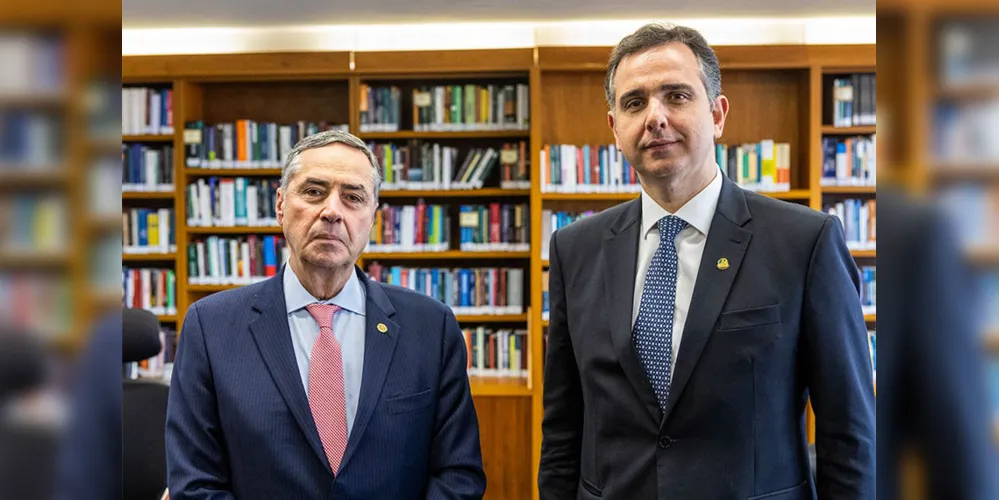 Rodrigo Pacheco se reuniu com ministro Luis Roberto Barroso nesta semana