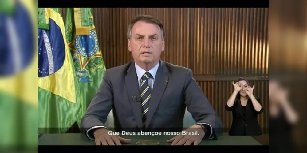 Bolsonaro em material da campanha eleitoral.