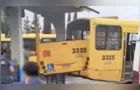 Ônibus perde a traseira dentro de terminal no PR e vídeo viraliza