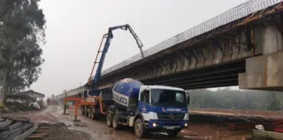 DER/PR executa no decorrer desta semana a superestrutura (laje superior) da ponte sobre o Rio Iapó
