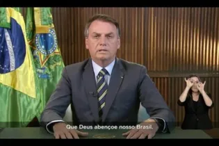 Bolsonaro em material da campanha eleitoral.