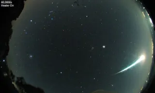 Um meteoro considerado de categoria muito brilhante foi registrado às 5h10 desta quarta-feira (3) por câmeras do Observatório Pico dos Dias, em Brazópolis, Minas Gerais