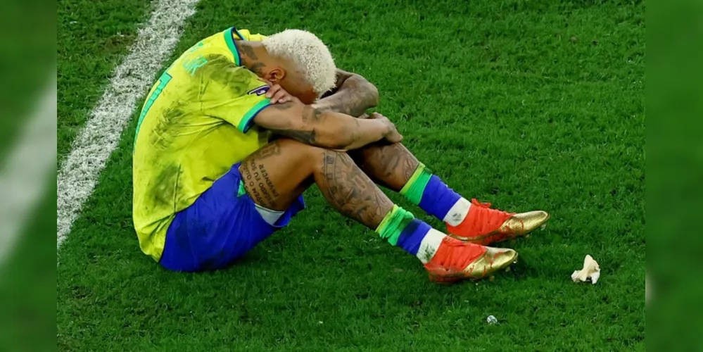 Neymar, craque da seleção, fez publicação lamentando a eliminação precoce na Copa