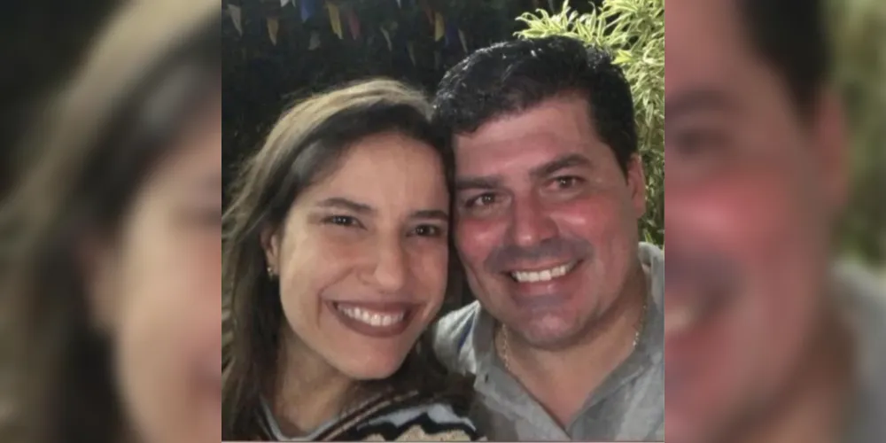 Raquel Lyra com o marido Fernando Lucena