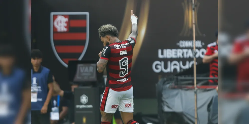 Gabigol foi o autor do 'tento' que garantiu o título para o Flamengo