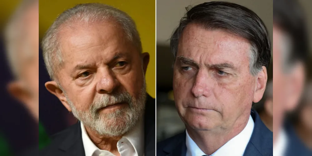 Lula (PT) e Jair Bolsonaro (PL)
